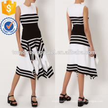 White And Black Stripe Sleeveless Dress Manufacture Wholesale Fashion Women Apparel (TA4030D)